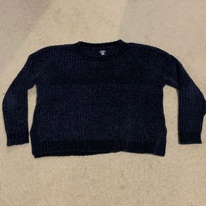 Aerie knit sweater, Size M, Navy.